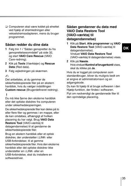 Sony VPCS13A7E - VPCS13A7E Guide de d&eacute;pannage Su&eacute;dois