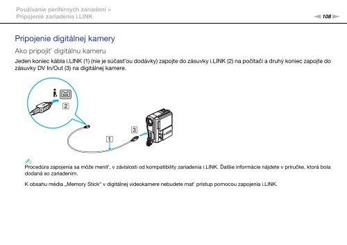 Sony VPCS13A7E - VPCS13A7E Mode d'emploi Slovaque