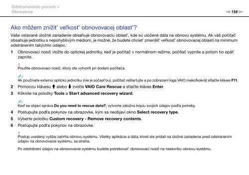 Sony VPCS13A7E - VPCS13A7E Mode d'emploi Slovaque