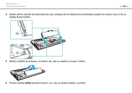 Sony VPCS13A7E - VPCS13A7E Mode d'emploi Slovaque