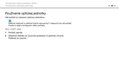 Sony VPCS13A7E - VPCS13A7E Mode d'emploi Slovaque