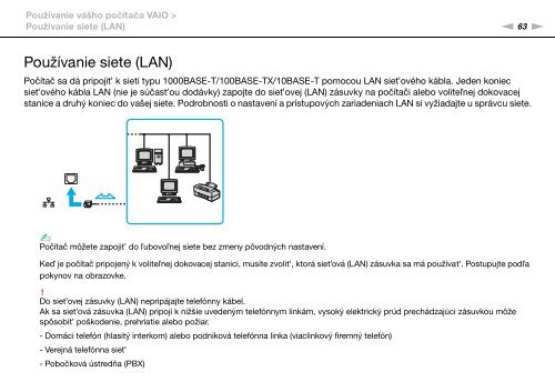 Sony VPCS13A7E - VPCS13A7E Mode d'emploi Slovaque