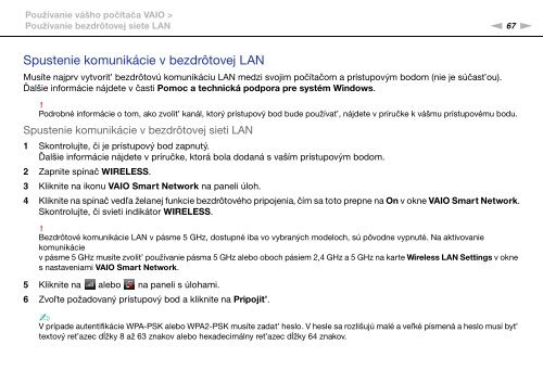 Sony VPCS13A7E - VPCS13A7E Mode d'emploi Slovaque