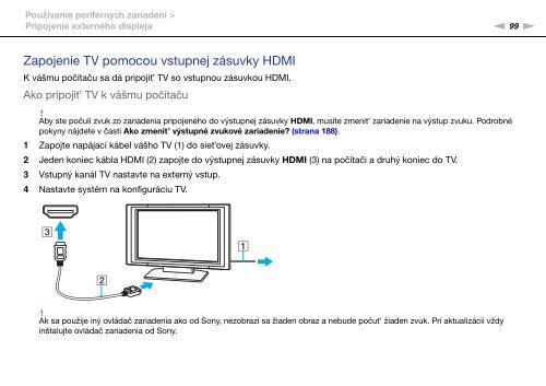 Sony VPCS13A7E - VPCS13A7E Mode d'emploi Slovaque