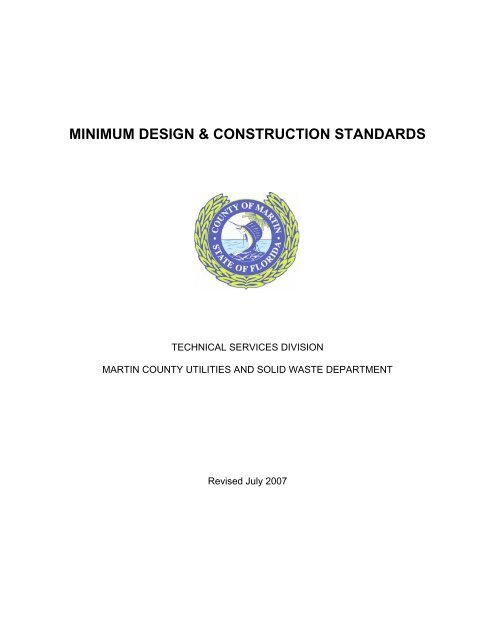 minimum design & construction standards - Martin County, Florida
