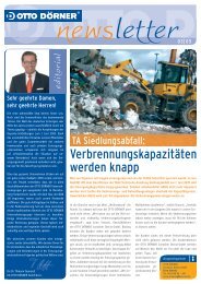 newsletter - Otto Dörner Unternehmensgruppe