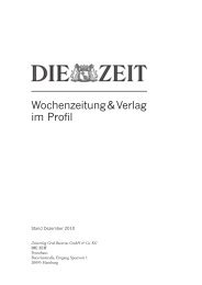 Impressum - Zeitverlag Gerd Bucerius GmbH & Co. KG
