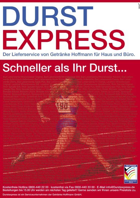 URST XPRESS Durst... - Olympiastützpunkt Berlin