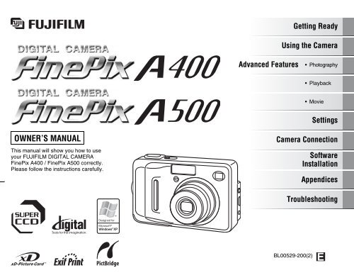 FinePix A400 / FinePix A500 Manual - Fujifilm