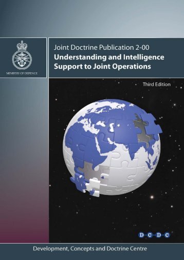 JDP 2-00 3rd Edition Understanding and Intelligence Support to ...