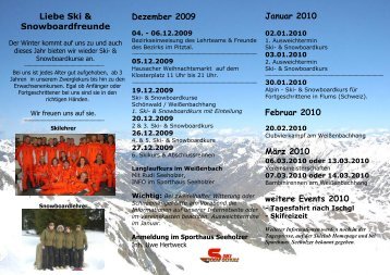 Januar 2010 - Ski-Club-Hausach eV