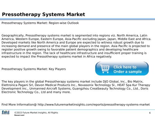 Pressotherapy Systems Market Set for Rapid Growth And Trend, by 2027