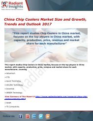 China Chip Coolers Market Size, Share and Forecasts 2017