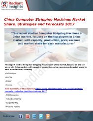 China Computer Stripping Machines Market Trends, Analysis and Forecasts 2017