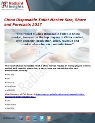 China Disposable Toilet Market Size, Analysis and Overview 2017