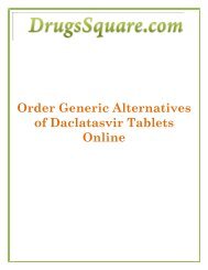 Buy Generic Alternatives of Daclatasvir 60 mg Tablets Online