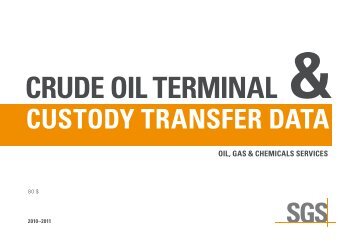 CrudE OIL tErMInAL CuStOdy trAnSfEr dAtA - SGS