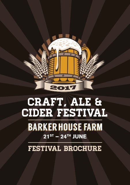 Craft, Ale & Cider Festival Brochure