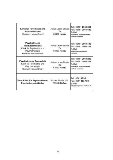 Gemeindepsychiatrisches Netzwerk im MKK - des Main-Kinzig-Kreises