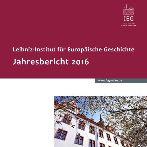 IEG Mainz - Jahresbericht 2016