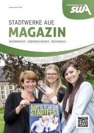 Stadtwerke Aue Magazin - Ausgabe Sommer 2016