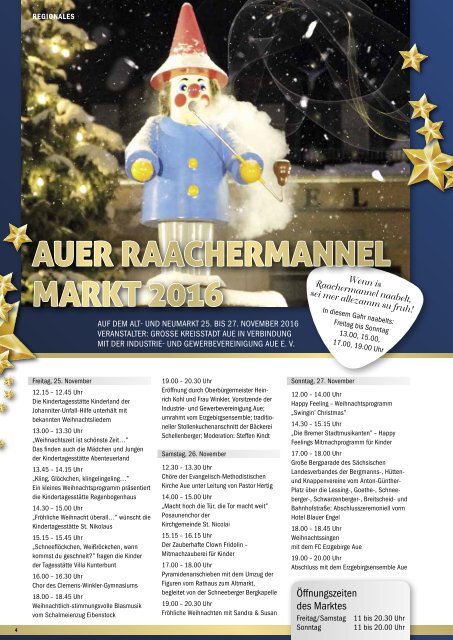 Stadtwerke Aue GmbH - Ausgabe Winter 2016