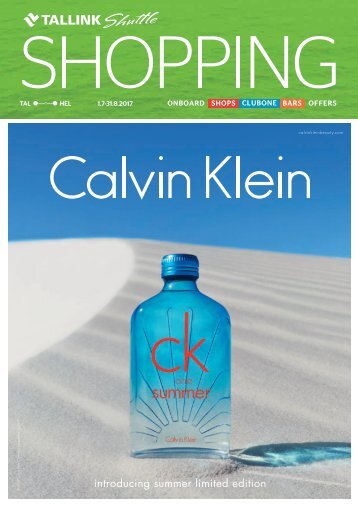 Tallinn-Helsinki Shuttle July-August 2017 Tallink catalogue - light version