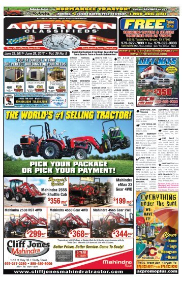 American Classifieds June 22nd Edition Bryan/College Station