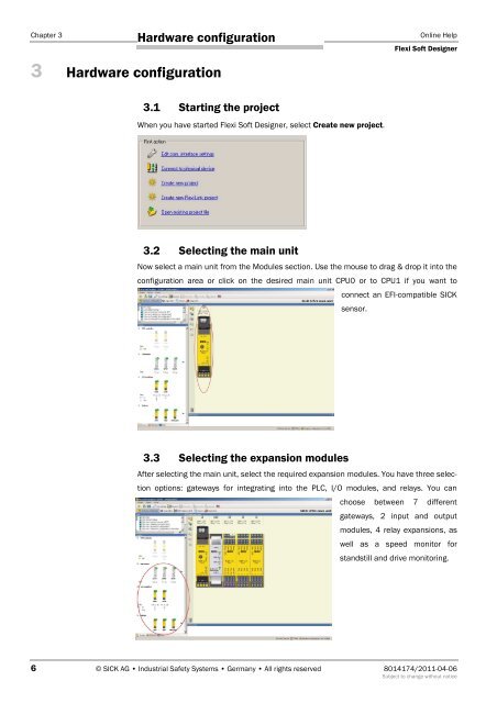 Configuration Software Flexi Soft Designer - Sick