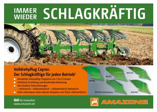 AMAZONE: Immer wieder Vorsprung!