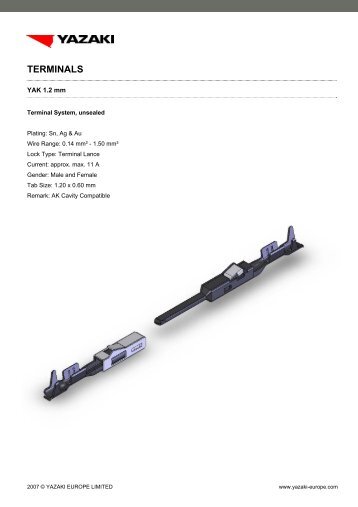 TERMINALS - YAZAKI Europe