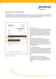 Rechnungserklärung - bei Maingau Energie