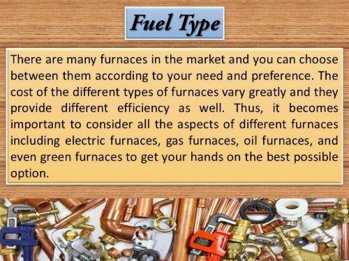 Important Factors in Furnace Installation