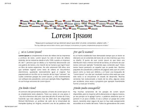 Lorem Ipsum - All the facts - Lipsum generator