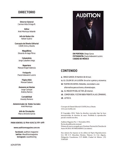 REVISTA AUDICIÓN 2DA EDICIÓN