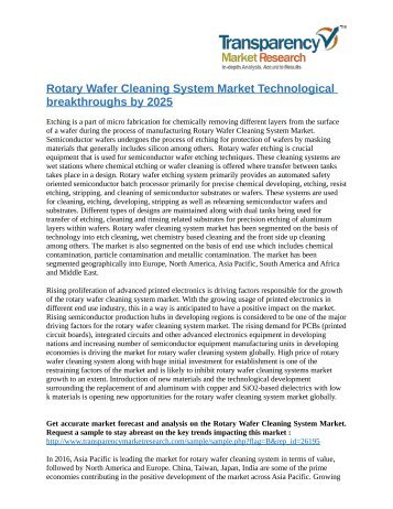 Rotary Wafer Cleaning System Market