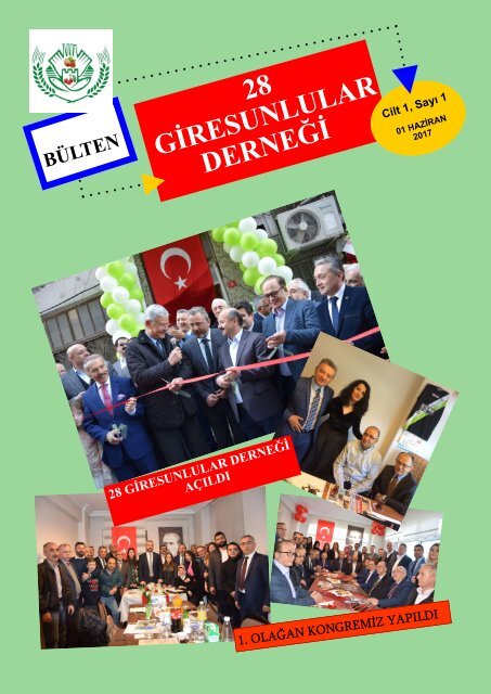 28 GİRESUNLULAR DERNEĞİ DERGİ