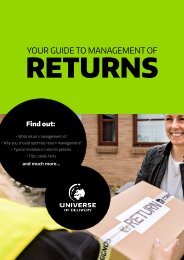 Your guide to management of returns