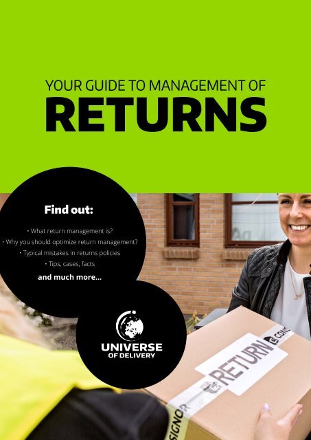 Your guide to management of returns