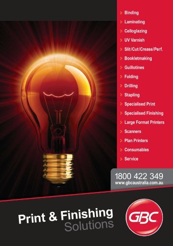 Print & Finishing Solutions - GBC South Australia