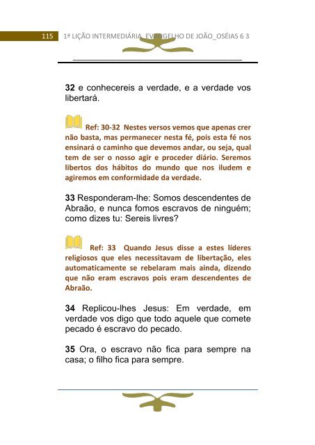 1ª Lição Intermediária - EVANGELHO DE JOÃO verso a verso