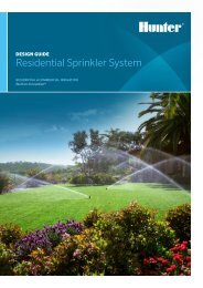 Hunter Residential Sprinkler System / Irrigation system design guide - Calgary irrigation