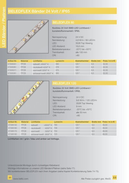 Belitz-LichtTechnologie-Produktkatalog