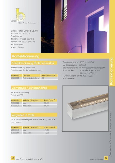 Belitz-LichtTechnologie-Produktkatalog