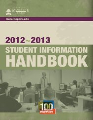 Student Handbook - Moraine Park Technical College