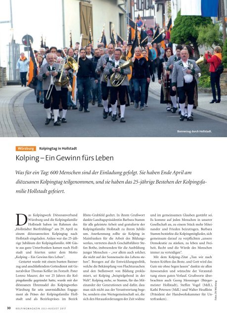 Kolpingmagazin 07-08 2017