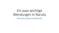 Ein paar wichtige Wendungen in Naruto