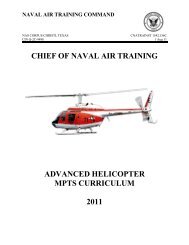 CHIEF OF NAVAL AIR TRAINING ADVANCED HELICOPTER MPTS ...