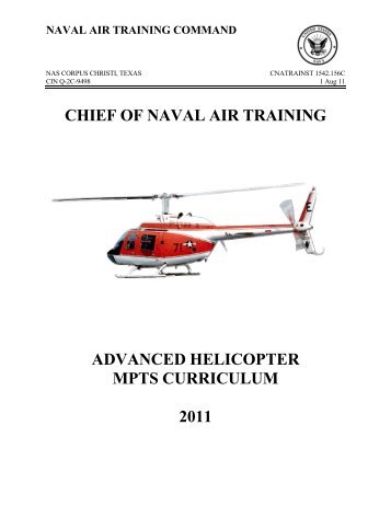 CHIEF OF NAVAL AIR TRAINING ADVANCED HELICOPTER MPTS ...