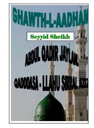 Seyyid Sheikh Abdul Qadir Jaylan - Al-Faqeer